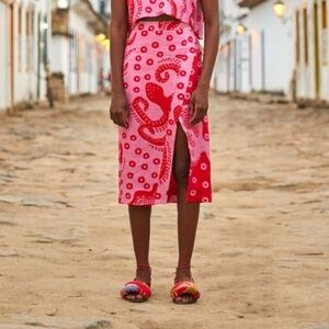 Farm Rio octocool wrap skirt size large